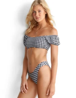 Seafolly La Belle High Cut Pant - Black Clearance
