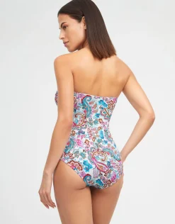 Nuria Ferrer Laia Bandeau Swimsuit Hot
