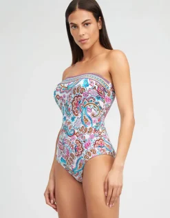 Nuria Ferrer Laia Bandeau Swimsuit Hot