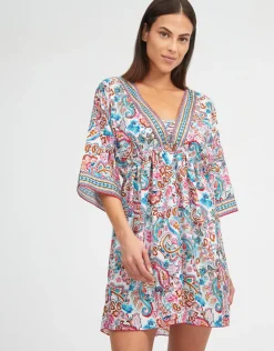 Nuria Ferrer Laia Gathered Beach Dress Sale