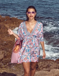 Nuria Ferrer Laia Gathered Beach Dress Sale