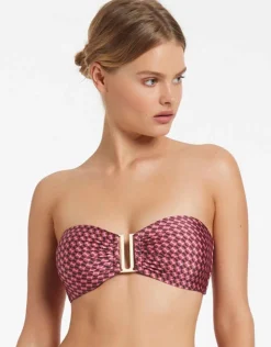 Jets Lalita Bandeau Bikini Top - Orchid Online