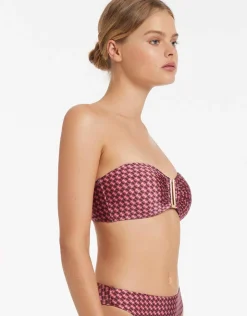 Jets Lalita Bandeau Bikini Top - Orchid Online