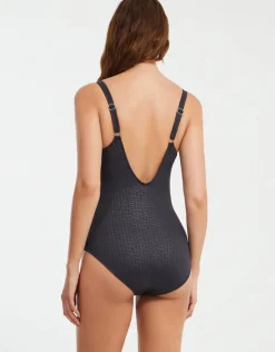 Nuria Ferrer Lara Round Neck Swimsuit - Black Hot