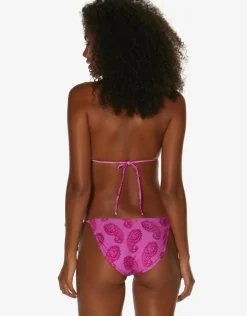 ViX Paula Hermanny Leela Ripple Tie Bikini Pant - Pink Discount