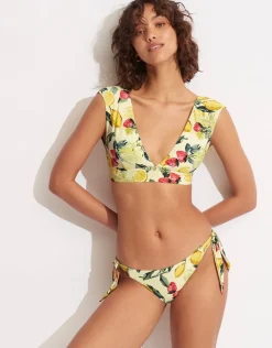 Seafolly Lemoncello Cap Sleeve Bikini Top - Lemoncello Outlet