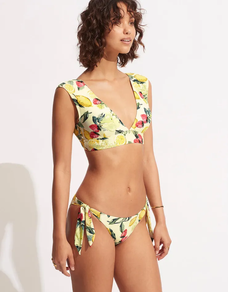 Seafolly Lemoncello Cap Sleeve Bikini Top - Lemoncello Outlet