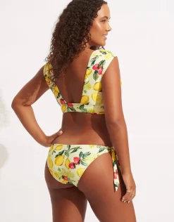 Seafolly Lemoncello Cap Sleeve Bikini Top - Lemoncello Outlet