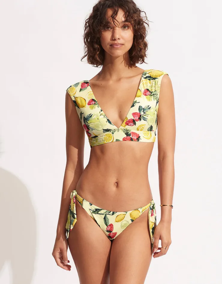 Seafolly Lemoncello Cap Sleeve Bikini Top - Lemoncello Outlet