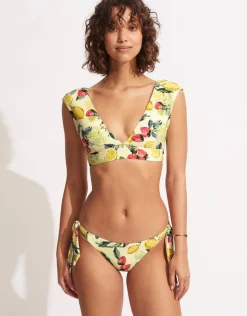 Seafolly Lemoncello Cap Sleeve Bikini Top - Lemoncello Outlet