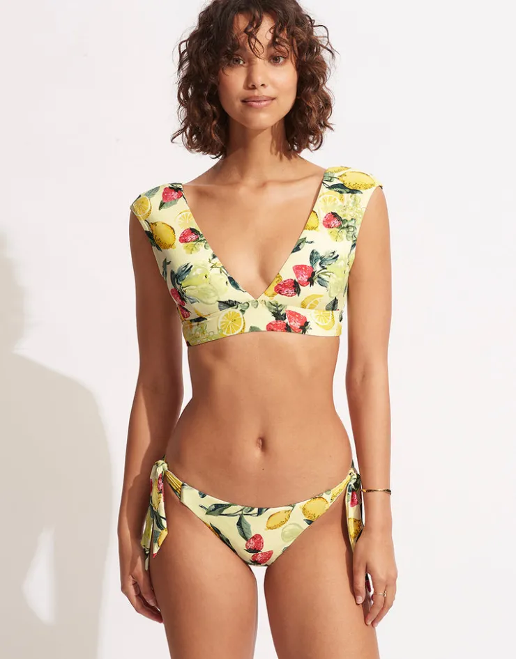 Seafolly Lemoncello Cap Sleeve Bikini Top - Lemoncello Outlet