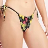 Seafolly Lemoncello Drawstring Tie Side Rio Bikini Pant - Black Hot