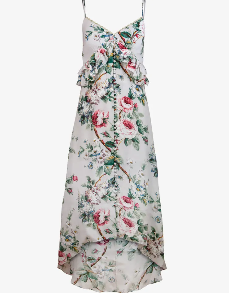 Maryan Mehlhorn Liaison Maxi Dress - Silver Rose New