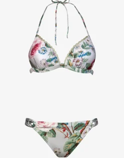Maryan Mehlhorn Liaison Triangle Bikini Set - Silver Rose Outlet