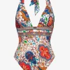 Maryan Mehlhorn Libertine Halterneck Swimsuit - Vibrant White Discount