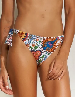 Maryan Mehlhorn Libertine Tie Side Bikini Pant - Vibrant White Discount