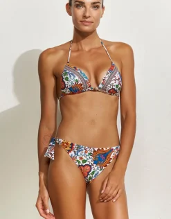 Maryan Mehlhorn Libertine Tie Side Bikini Pant - Vibrant White Discount