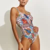 Maryan Mehlhorn Libertine Underwired Swimsuit - Vibrant White Fashion