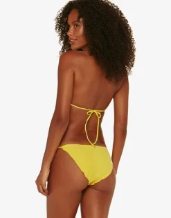 ViX Paula Hermanny Light Scales Ripple Tri Bikini Top - Yellow Online