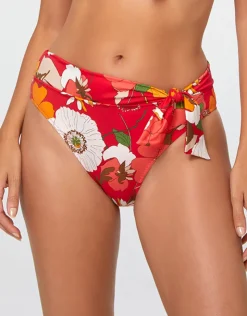 Nuria Ferrer Lilia Maxi Bikini Pant - Red Fashion