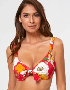 Nuria Ferrer Lilia Underwire Bikini Top - Red Discount