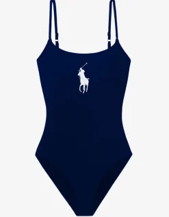 Polo Ralph Lauren Logo Icons Kennedy Swimsuit - Navy Hot