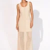 Maryan Mehlhorn Long Dress - Desert Sand New
