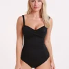 Halocline Lucille Longer Length Swimsuit - Black Best