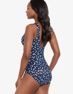 Miraclesuit Luminaire Cherie Swimsuit - Navy Spot Best