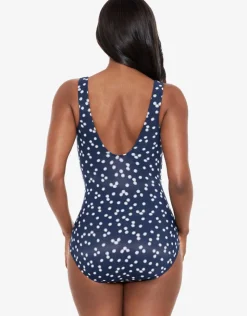 Miraclesuit Luminaire Cherie Swimsuit - Navy Spot Best