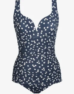 Miraclesuit Luminaire Cherie Swimsuit - Navy Spot Best