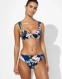 Lidea Lush Delight Bikini Pant - Hibiscus Indigo Outlet