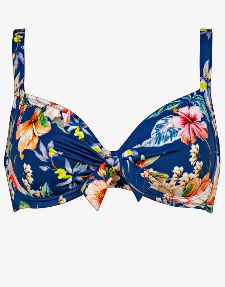 Lidea Lush Delight Underwired Bikini Top - Hibiscus Indigo Best