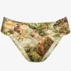 Watercult Lush Utopia Ruched Side Bikini Pant - Botanical Camo Hot