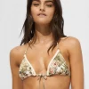 Watercult Lush Utopia Triangle Bikini Top - Botanical Camo New