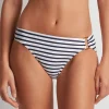 Lauren Ralph Lauren Luxe Stripe Ring Hipster Bikini Pant - Navy White Fashion