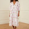 Pink City Prints Lydia Dress - Neon Agapanthus Sale