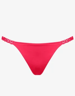 Watercult Macrame Love Bikini Pant - Luscious Red Online