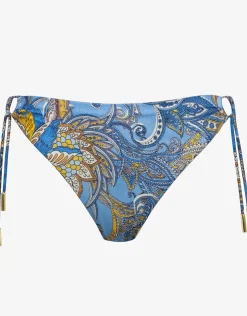 Maryan Mehlhorn Majorelle Loop Side Bikini Pant - Oriental Horizon Blue Clearance