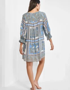 Maryan Mehlhorn Majorelle Tunic - Oriental Horizon Blue Hot