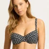 Seafolly Mala DD Underwired Bikini Top - Black Clearance