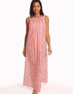 Paolita Malika Cotton Maxi Beach Dress - Print Fashion