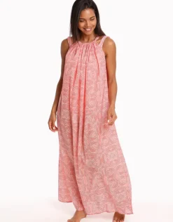 Paolita Malika Cotton Maxi Beach Dress - Print Fashion