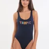 Banana Moon Maracuja Borage Classic Swimsuit - Marine Hot