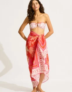 Seafolly Marbella Sarong - Flame Clearance