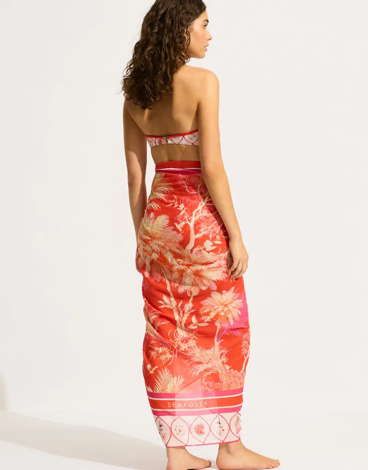 Seafolly Marbella Sarong - Flame Clearance