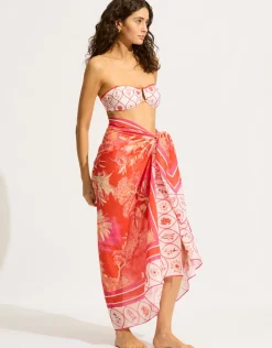 Seafolly Marbella Sarong - Flame Clearance