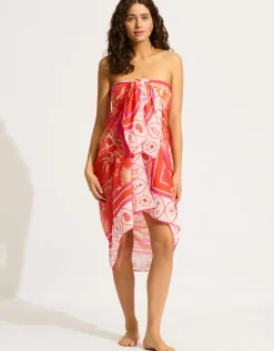 Seafolly Marbella Sarong - Flame Clearance