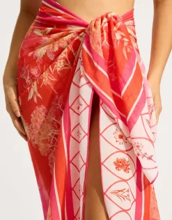 Seafolly Marbella Sarong - Flame Clearance