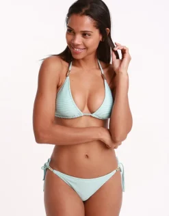 Heidi Klein Marseille V Padded Triangle Bikini Top - Aqua Best